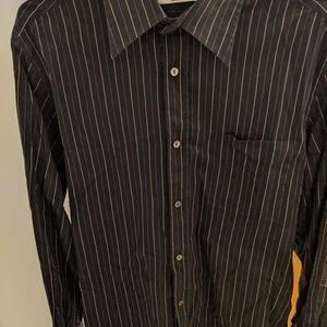 Dolce & Gabbana Brown Striped Button Down | Size L